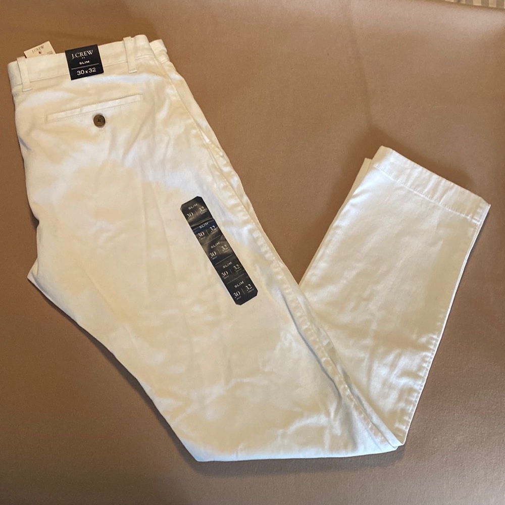 NWT Men’s white J Crew Chinos